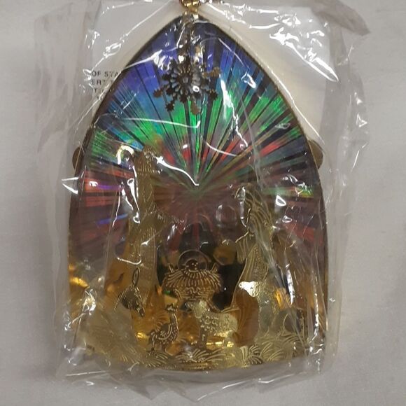 3 pc bundle of brass filligree Ornaments. - Picture 9 of 14